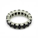 55Carat Choose Your Color Natural Gemstone Sterling Silver Band Ring Birthstone Friendship Love Size 5-13