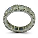 55Carat Choose Your Color Natural Gemstone Sterling Silver Band Ring Birthstone Friendship Love Size 5-13
