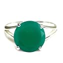 55Carat Choose Your Color Natural Round Gemstone Sterling Silver Ring for Her Friendship Love Sizes 5-13…