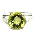 55Carat Choose Your Color Natural Round Gemstone Sterling Silver Ring for Her Friendship Love Sizes 5-13…