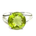 55Carat Choose Your Color Natural Round Gemstone Sterling Silver Ring for Her Friendship Love Sizes 5-13…