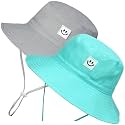 55cube Baby &amp; Toddler Sun Hat UPF 50+ Bucket Hat with Chin Strap