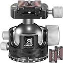 55mm Low Profile Ball Head Tripod Ball Head ARTCISE KB55 Heavy Duty Tripod Head All Metal CNC Machining with Three 1/4" Quick Release Plates for Tripod, Monopod, DSLR, Camcorder, Max Load 88lbs /40kg