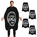 55x66in Black Custom Barber Cape, Personalized Designer Barber Cape for Salon, Gifts for Birthday Christmas