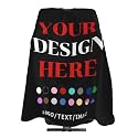55x66in Black Custom Barber Cape, Personalized Designer Barber Cape for Salon, Gifts for Birthday Christmas