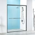 56-60" W x 76" H Double Sliding Shower Door Gray