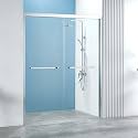 56-60" W x 76" H5/16 (8mm) Glass Framed Double Sliding Shower Door Chrome
