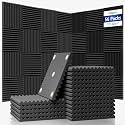 56 Pack Acoustic Foam Wall Panels, 12 x 12 x 1 in
