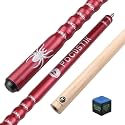 58" 2-Piece Pool Cue, Ergonomic Grip, Canadian Maple, 13mm Tip