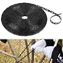 58 FT Plastic Chain Lock Tree Tie, 1/2" Wide Adjustable Tree Support Straps for Staking Flexible Reusable Cable Plant Tree Ties for Leaning Tree Garden Accessories