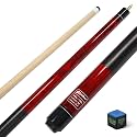 58 Inch Pool Stick, 3D Grip Maple Pool Cue for Adults