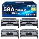 58A CF258A Toner Cartridge Compatible for MFP M428fdw (4 Black, with Chip)