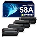 58A Toner Cartridge Black Compatible for HP 58A CF258A 58X M428fdw 4-Pack