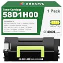 58D1H00 Black Toner Cartridges Replacement for Lexmark 58D1H00