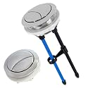 58mm/2.28in Toilet Push Button,Toilet Tank Button Dual Push Flushing Button,Adjustable Toilet Water Tank Button for Glacier Bay Aquasource TOTO,for American Standard,for Kohler,for Twfords,for Geberit