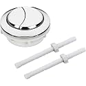 58mm/2.3" Toilet Push Thread Diameter Dual Push Flushing Button Adjustable Toilet Water Tank Button,Compatible with Glacier Bay Aquasource TOTO, American Standard, KOHLER