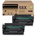 58X CF258X High Yield Black Toner Cartridge Compatible for HP 58A 2 Pack