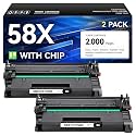 58X Toner Cartridge Black 2-Pack with Chip High Yield Replacement