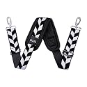 59 Inch Shoulder Strap for Bag with Thick Fixed Shoulder Pad,Blackgrid