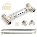 595926 Brass Sensor Valve Kit with Chrome Finish - Direct Fit for 500800/800805 Instant Hot Water Recirculating Pumps - Replaces 367010 Plastic Bypass Valve
