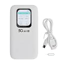 5G WiFi 6 Mobile Hotspot, Portable WiFi Device with Nano SIM Card Slot and 7100mAh Battery, for Travel and Outdoor Use