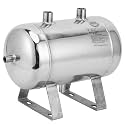 5L Steel Gas Storage Tank, 4Port Container High Pressure Air Reservoir Tank Diameter Approx 159mm Tank Length 280mm for Industrial Production