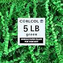 5LB Crinkle Paper Filler (Green, 5 LB)