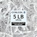 5LB Crinkle Paper Filler (White, 5 LB)