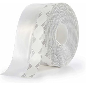 5m16ft weather stripping door seal stripdoor strip bottom for doors silicone sealing sticker adhesive for doors and windows gaps of anti-collision silicone 45mm transparent
