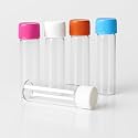 5ml Clear Glass Vials with Color Screw Caps (Pack of 10) – Small Sample Bottles for Essential Oils, Perfumes, Serums, and Laboratory Use – Airtight, Reusable Mini Glass Containers