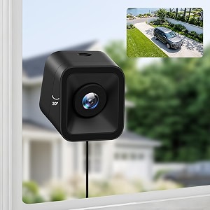 5MP Window Security Cameras with Adjustable Angle