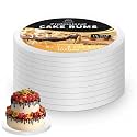 5packs Cake Boards 10 Inch Round,1/2" Thick Cake Drum, Cake Board Food Grade Cake Base, White Cake Cardboard Circles Bases para Pasteles for Wedding &amp; Party &amp; Pizza Desserts(10inch/5pcs)