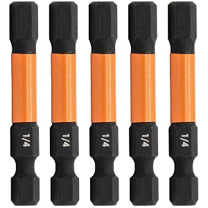5pc 14hex bit set 2 inch s2 steel impact allen wrench screwdriver bits