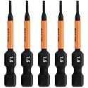 5pc 1.5mm Hex Bit Set 2 Inch S2 Steel Impact Allen Wrench Screwdriver Bits