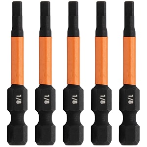 5pc 18 hex bit set 2 inch s2 steel impact allen wrench screwdriver bits