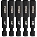 5pc 5/16mm Hex Bit Set 2 Inch S2 Steel Impact Allen Wrench Screwdriver Bits