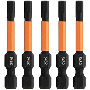 5pc 532 hex bit set 2 inch s2 steel impact allen wrench screwdriver bits