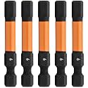 5pc 6mm Hex Bit Set 2 Inch S2 Steel Impact Allen Wrench Screwdriver Bits