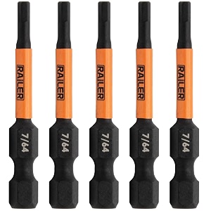5pc 764 hex bit set 2 inch s2 steel impact allen wrench screwdriver bits