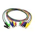 5Pcs Alligator Clip Jumper Wires 14AWG Heavy Duty Silicone Test Leads 3.3ft