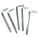 5pcs 3/16 Allen Wrench sets,3/16" Hex Key Wrench set,allen key Door Key L Shaped hex wrench set with Long Arm.