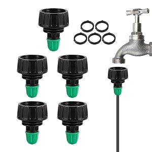 5pcs 3434 to 1434 drip irrigation tubing connectors for garden hose