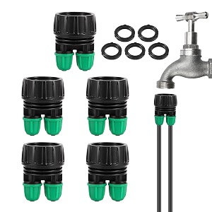 5pcs 3434 to 1434 2 way drip irrigation tubing lock barbed for hose