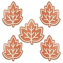 5Pcs Bird Bath Copper Disk 99.99% Pure Copper Purification Disk 0.6mm for Clean Water via Natural Physics Universal Fit for All Season Outdoor Birdbaths,Bowls and Garden Fountains(Maple Leaf)