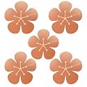 5Pcs Bird Bath Copper Disk 99.99% Pure Copper Purification Disk 0.6mm for Natural Physical Water Cleansing Universal All Season Fit for Purifying Outdoor Birdbaths,Bowls and Garden Fountains( Flower)