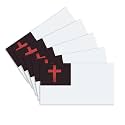 CANTENDO 5Pcs Christianity Flag Decal Sticker - Christian Flag Reflective Vinyl Car Stickers - for Car Window Bumper Waterproof Sticker (2.5 x 4.5 Inch)