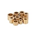 M3 M4 M5 M6 M8 M10 Copper Flat Washer Gasket Sleeve Non-Threaded Stand-Off Spacer Hollow Brass Tube Bearing Bushing (D10x M6 (5pcs),Length 20mm)