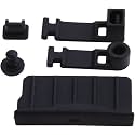 5PCS Dock Dust Plug Silicone Earphone Jack Charging Dust Proof Cover Dust Stopper Dustproof Case Kits for 3DS / NEW 3DS / 3DS XL LL/NEW 3DS XL LL Console Black