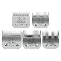 5Pcs Dog Grooming Blades Set,Compatible with Andis,OsterA5,Wahl KM10 Series