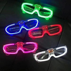5pcs light glasses - led sunglasses amp goggles for men women amp kids - neon night party amp event